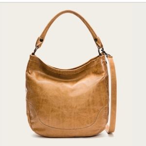 Frye leather Melissa hobo bag/purse color beige